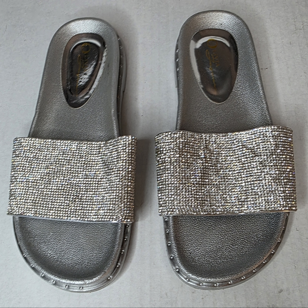 Olivia Ferguson Rhinestone Diamond Sandals